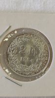 2 Franken 1944, Silber, Top Zustand (WA3)