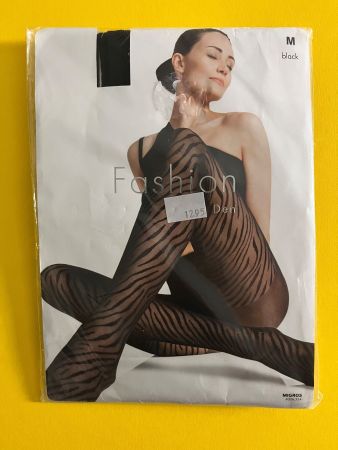 Strumpfhose Fashion, Migros, Grösse M  Tigermuster