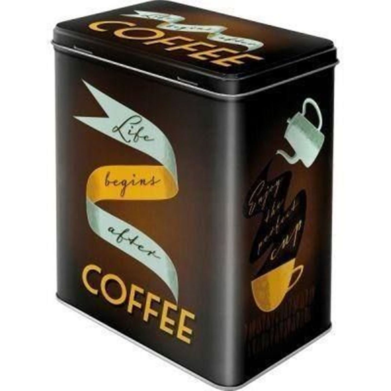 Zuccheriere: Vorratsdose - LIFE BEGINS AFTER COFFEE – Nuovo e nell'imballaggio originale da Rupperswil venduto da big-one-sale