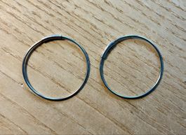 Ohrringe Creolen silberfarben Modeschmuck 