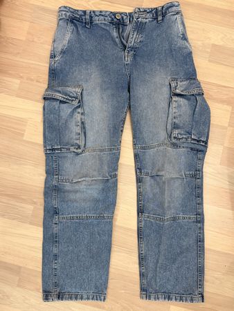 Jean Cargo Taille Haute Terranova bleus jeans  Taille 40 