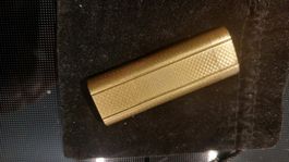 Briquet "Cartier" Feuerzeug Guiloche vergoldet