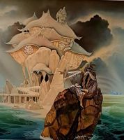 Mystisches Gemälde: "Die Prophezeiung am Meer