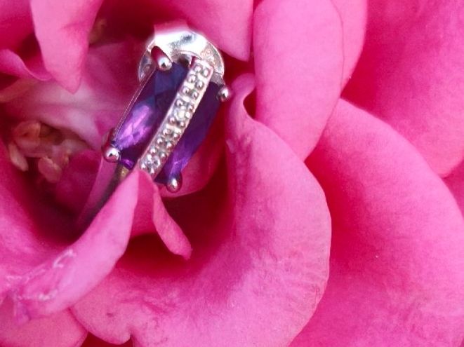 Orecchini pendenti & Orecchini a lobo: Amethyst Weissgold ,750 Ohrstecker – Usato da St. Gallen venduto da GIULESGG 4
