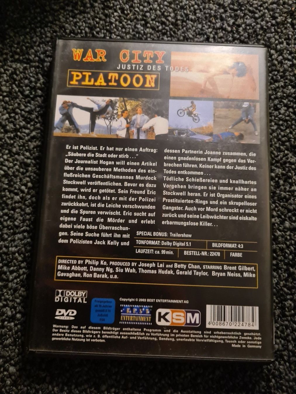 Tutti i DVDs: WAR CITY PLATOON(11235) – Usato da Ruswil venduto da jan_bxl5 1