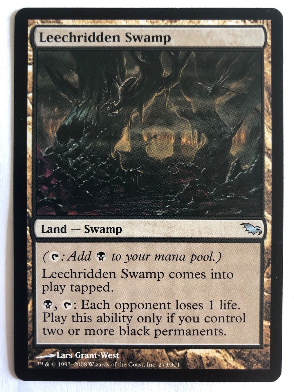 Magic The Gathering Sammelbilder & Trading cards: MTG - Leechridden Swamp - #direktkauf – Gebraucht aus Basel von Melchior5