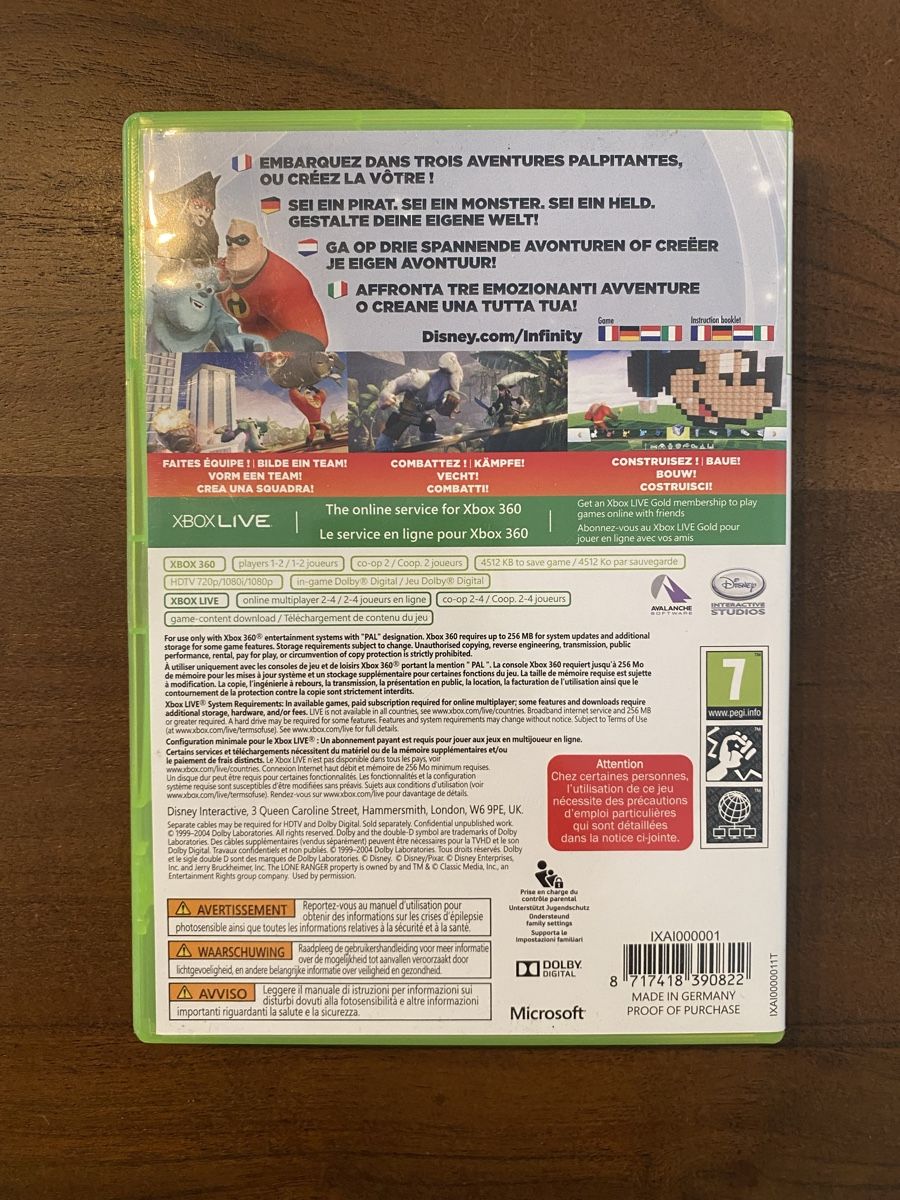 Microsoft Giochi: Disney Infinity für Xbox 360 – Usato da Thunstetten venduto da Virus_33 2