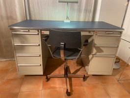 Lista (CH) Industrie-Schreibtisch , ca. 1960-70