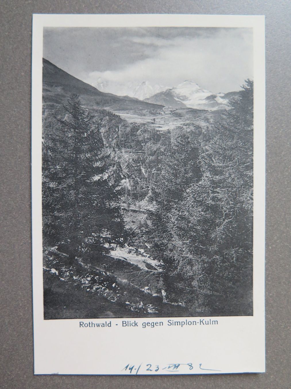 Cartoline postali: SIMPLON - ROTHWALD - BLICK GEGEN SIMPLON-KULM – Usato da Wittenbach venduto da lipasal