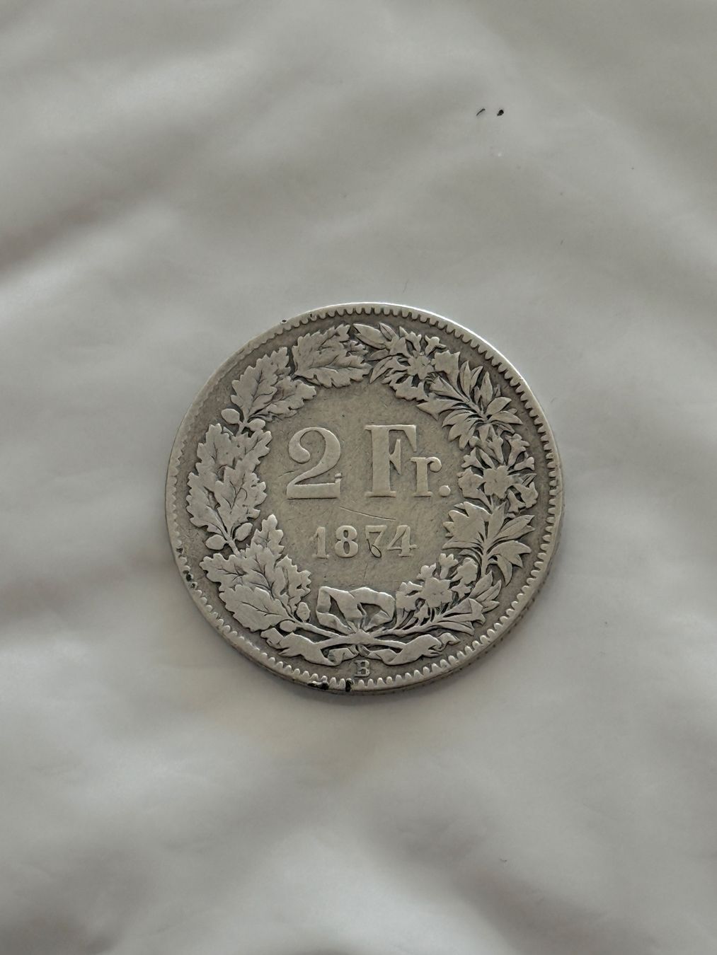 Tutti le monete: 2 Franken 1874  sehr Rar – Usato da Wallisellen venduto da SWISS_SILVER1