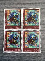 Briefmarkenblock 4er Bogen Helvetia 1970 Stimman 30Rapp