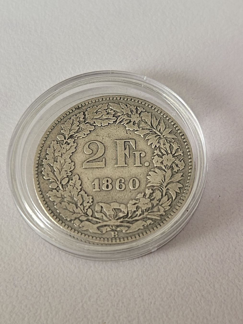 Alle Münzen: 2 Frank 1860 – Gebraucht aus Pfäffikon ZH von Melibol