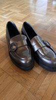 Shiny Loafers with Buckle Detail - Size 39 (EU) - Perfect fo