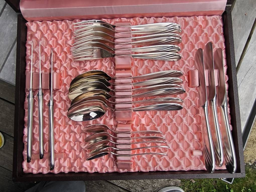 Set di posate: WMF Silberbesteck 90er versilbert 23-teilig mit Koffer – Usato da Berg TG venduto da Kuhschwantz 3