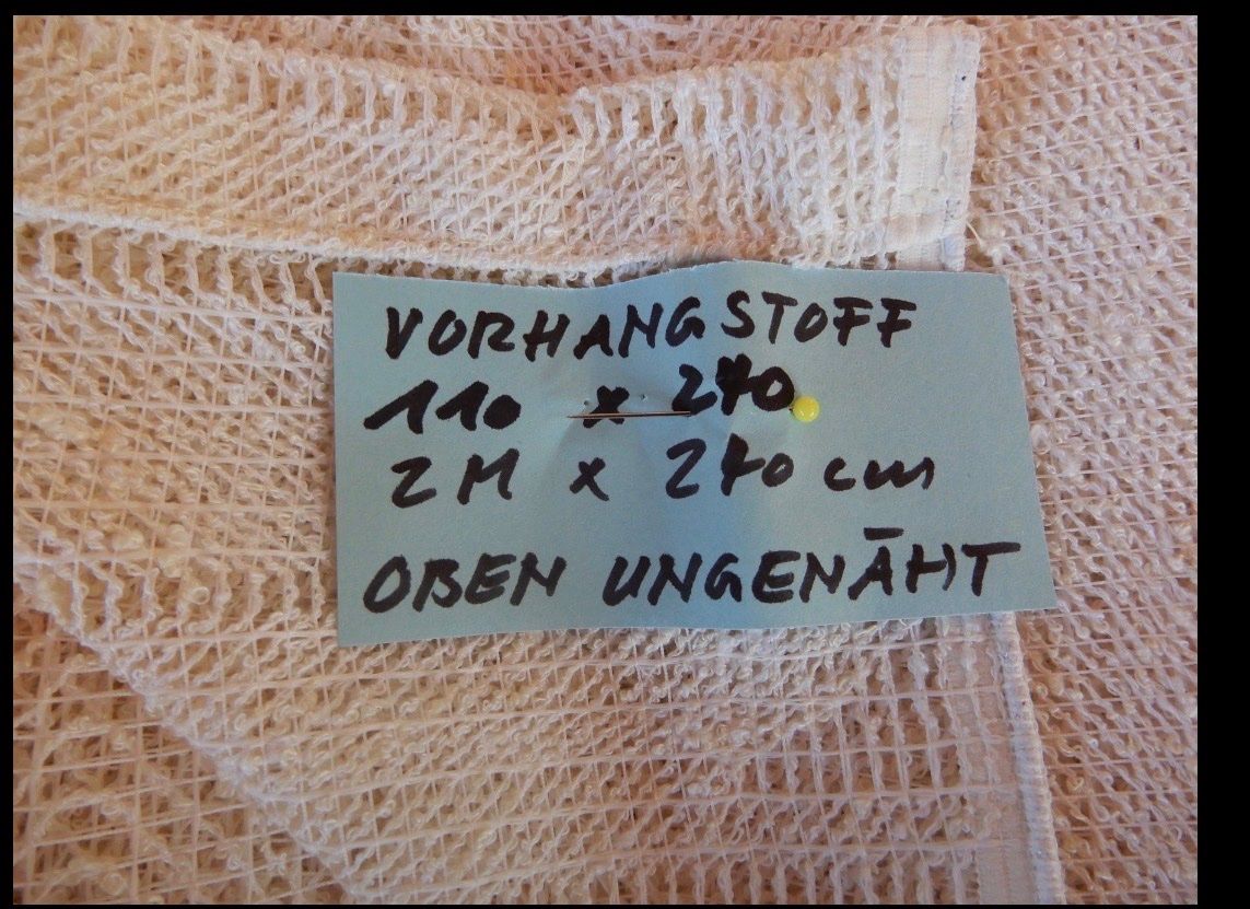 Stoffe: 2 STÜCK VORHANGSTOFF ZUS.-- EIN PREIS // – Gebraucht aus Kestenholz von marina_w01