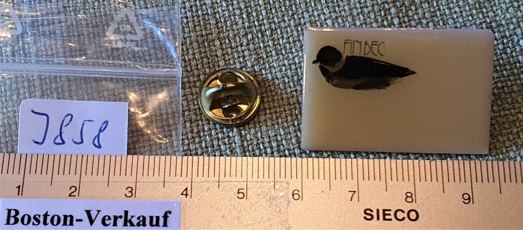 Spille & Fermagli: J858 - Pin FINBEC  Ente – Usato da Reinach BL venduto da Boston-Verkauf 1