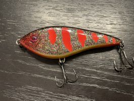 Hardbait 10 cm hechtköder 35g shiny red swimbait jerkbait