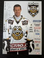 HC Lugano Karte 2001/2002 Régis Fuchs mit Unterschrift