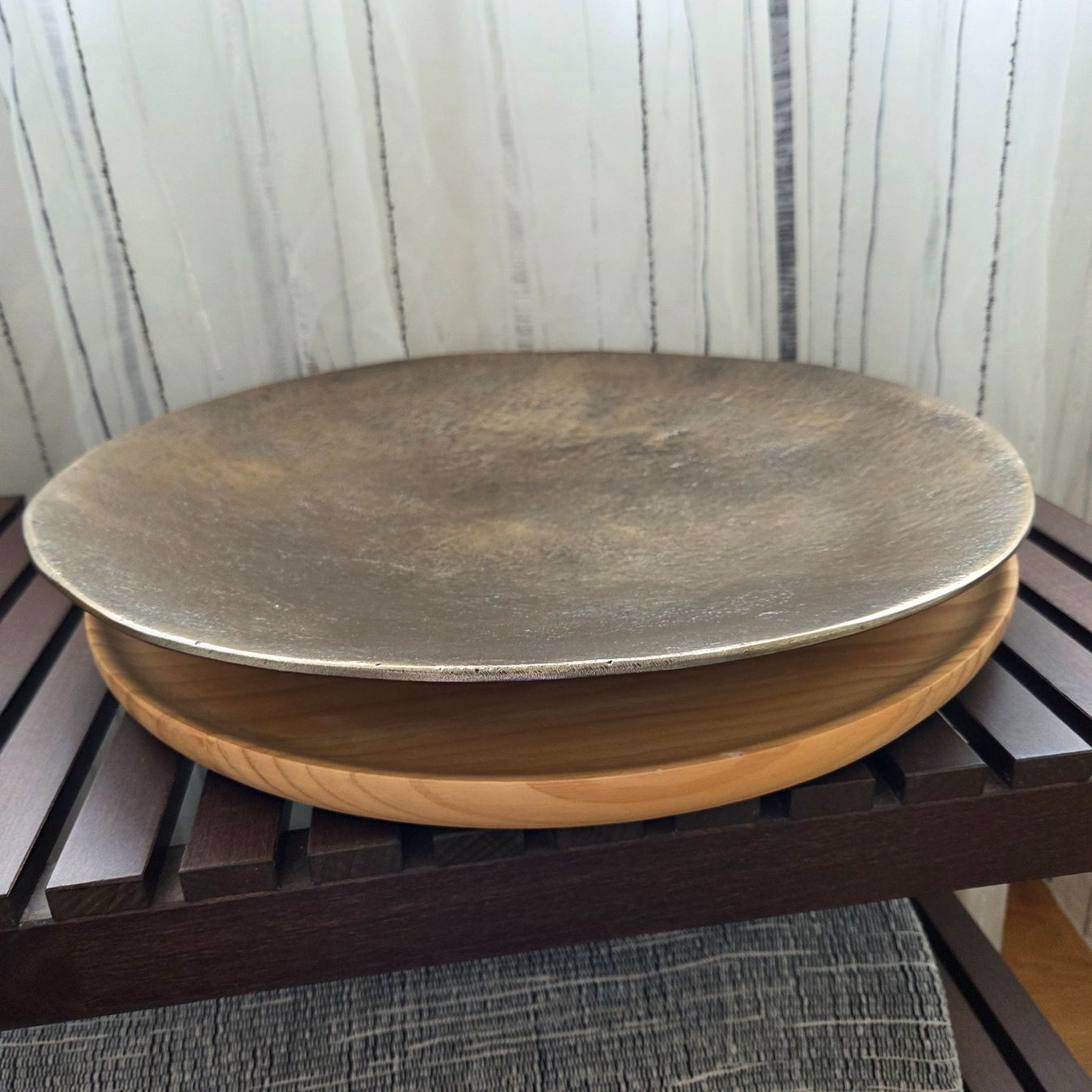 Migros Tutte le decorazioni: Dekorative Holzschale & Metallschale bronze – Nuovo (secondo la descrizione) da Nendeln venduto da witr_gliabt