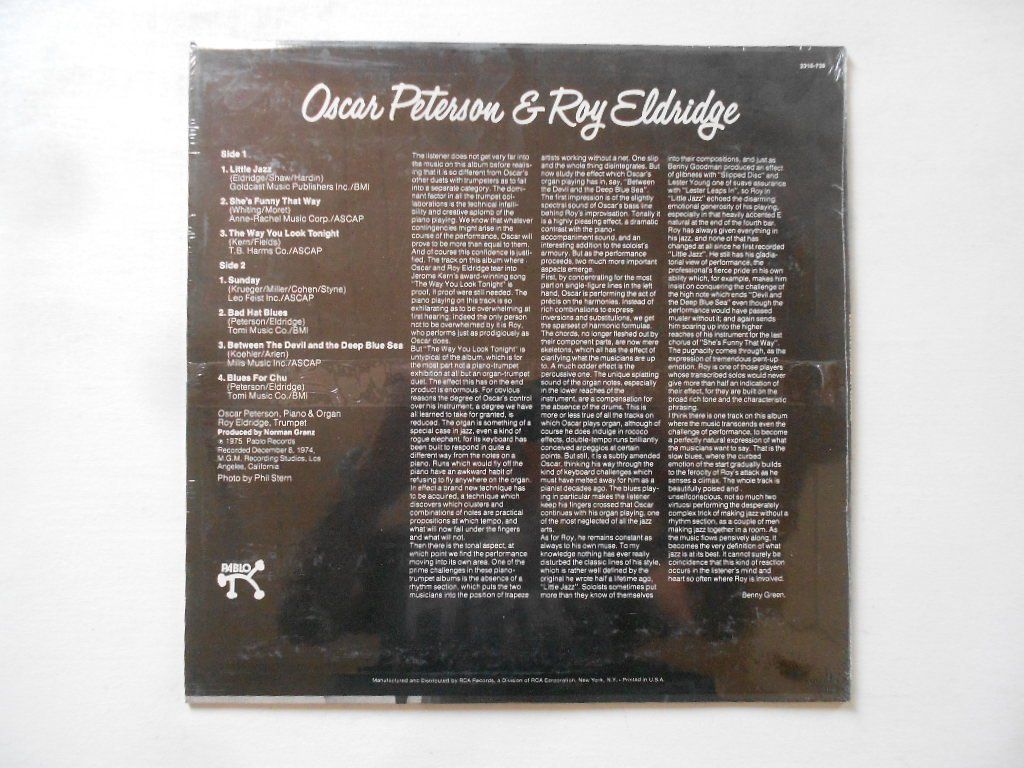 Vinyles: OSCAR PETERSON & ROY ELDRIDGE – Neuf avec emballage d'origine à Bex par Giorgiob 1