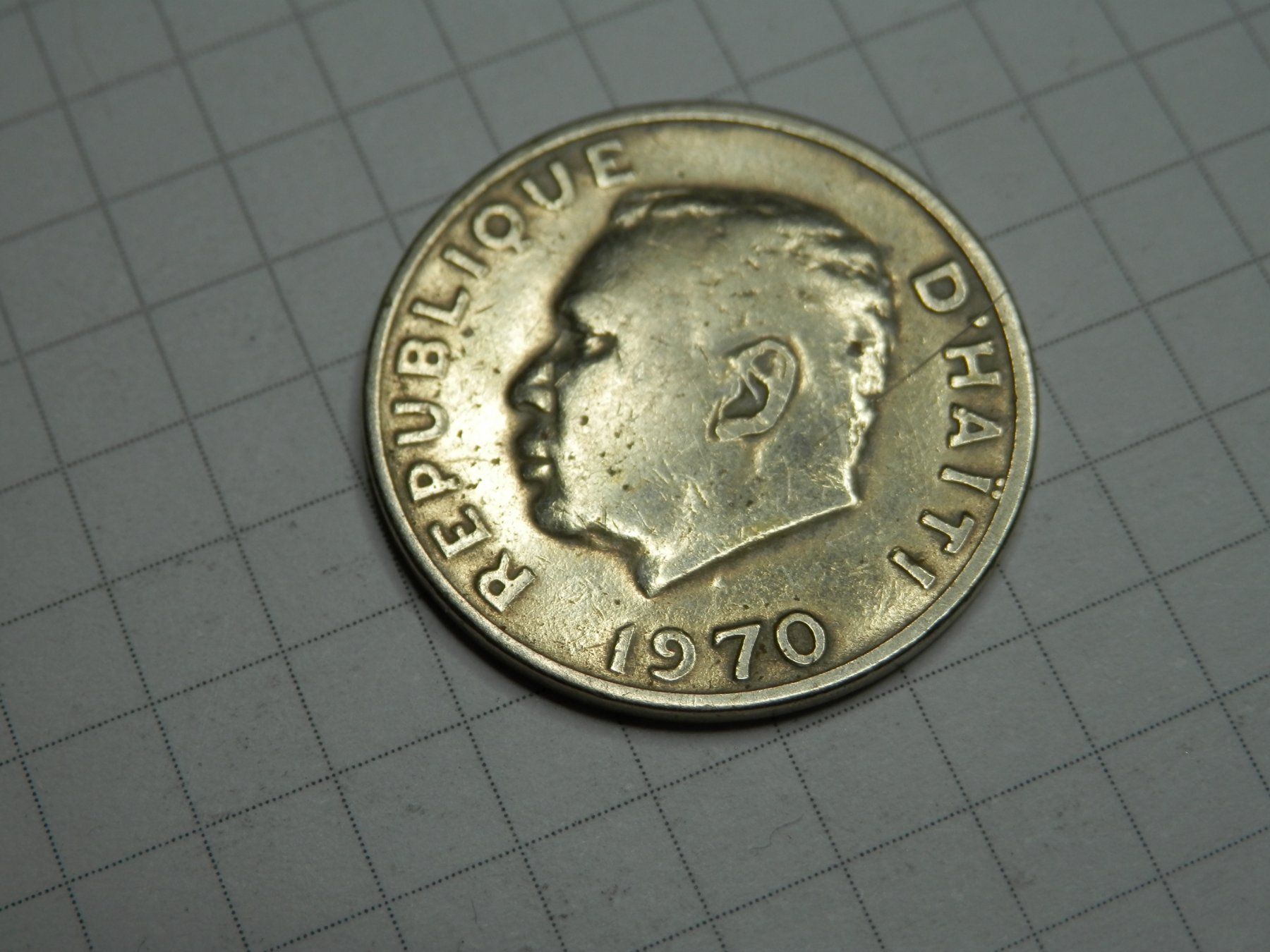 Alle Münzen: Haiti  5 Centimes, 1970 Top Zustand – Gebraucht aus Weiach von weiach81
