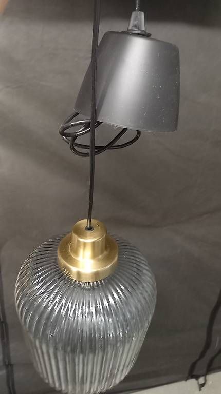 Kronleuchter & Deckenlampen: Glas Hängeleuchte  – Gebraucht aus Wabern von seu_r7jj 3