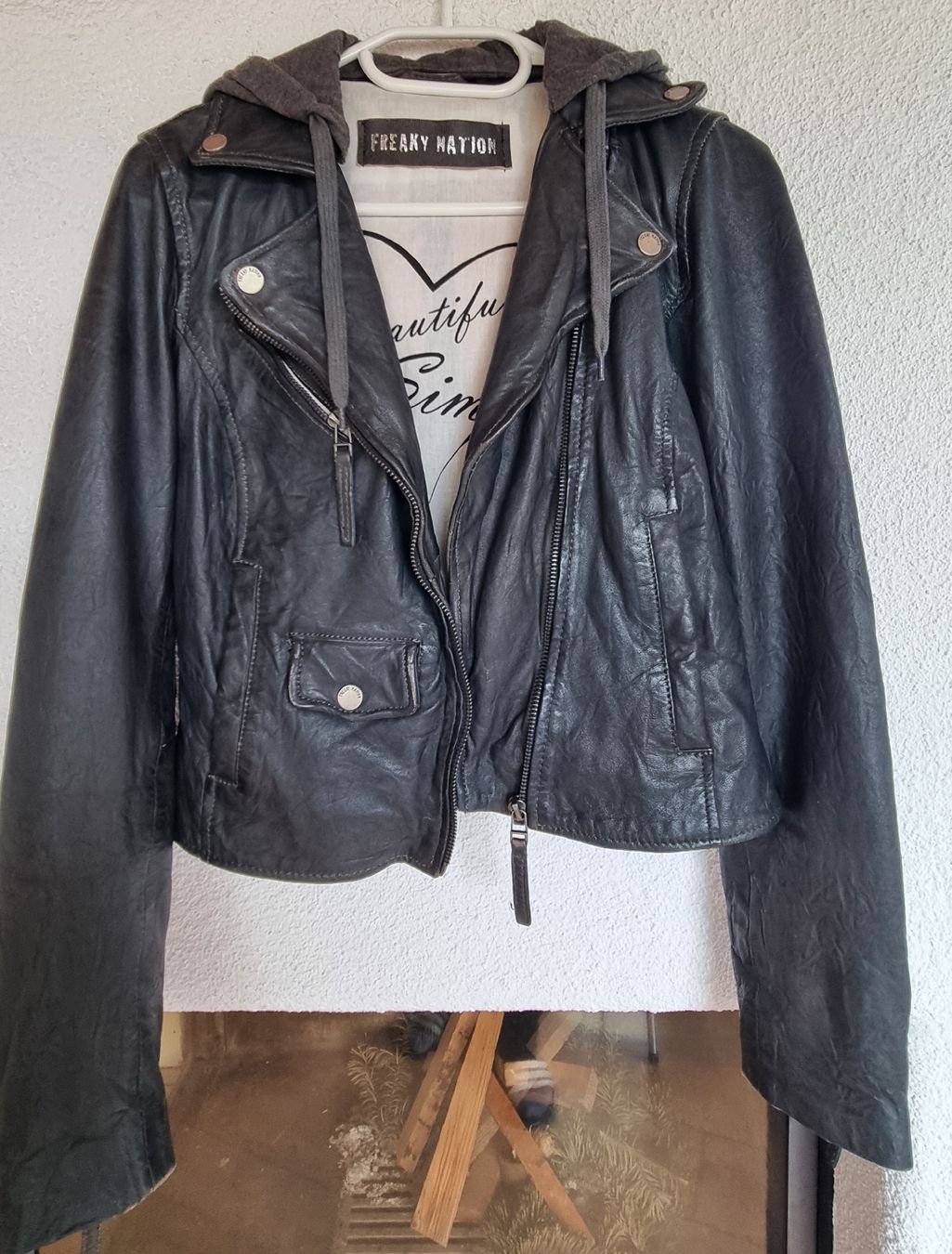 Giacche: Designer Leder-Jacke Grösse XS anthrazit – Nuovo (secondo la descrizione) da Heiden venduto da jaguar85
