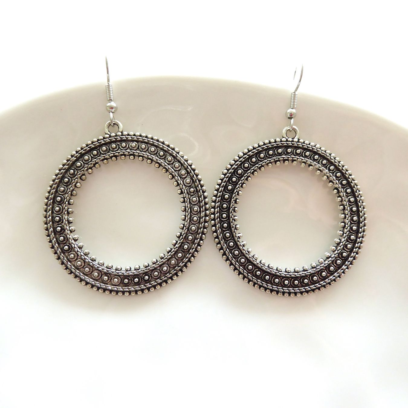Orecchini pendenti & Orecchini a lobo: Ohrringe - Ethno Stil - orientalisch - silber - Modeschmuck – Nuovo (secondo la descrizione) da Basel venduto da Kunterbunt12