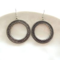 Ohrringe - Ethno Stil - orientalisch - silber - Modeschmuck