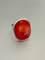 Vintage 925 Silber Ring mit Ammolite: 55