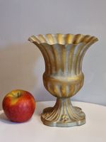 Kleiner Amphoren Übertopf Antik Stil Gold Weiss