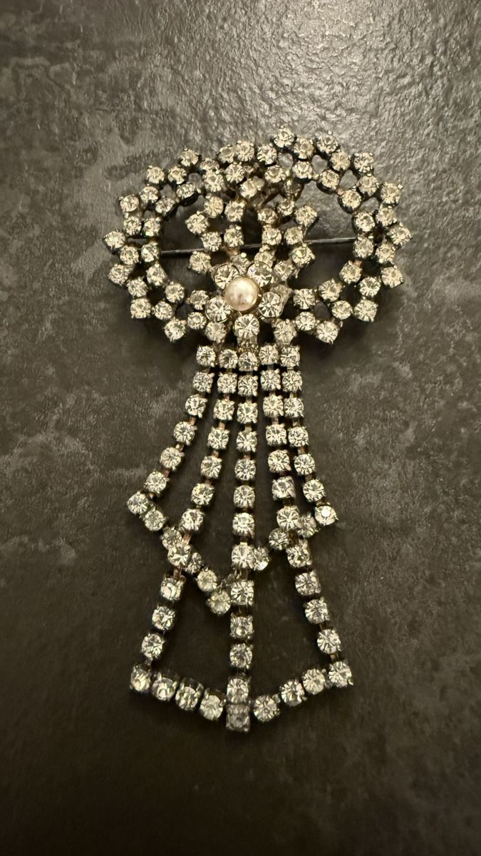 Spille & Fermagli: Broche Vintage Strass et Perle – Usato da Nyon venduto da stylevintage79 5