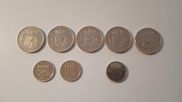 Niederlande Münzsammlung (Gulden) verschiedene Jahrgänge