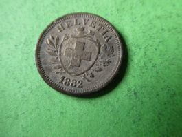 Schweiz 1882, 1 Rappen