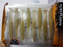 (COPIE) 8 Slit Shad 100 mm Ghost Wakasagi