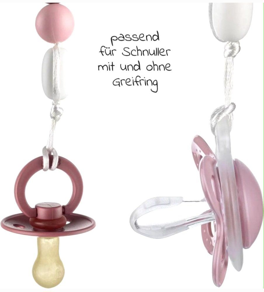 Succhiotti & catenelle porta ciuccio: Nuggikette rosa – Usato da Zürich venduto da Kris8050 6