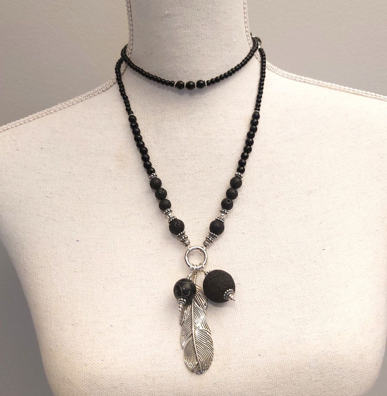 Catenine: KIM - Edelsteinkette - Sterling Silber - schwarz – Nuovo e nell'imballaggio originale da Mühlethal venduto da nicita-modeschmuck 1
