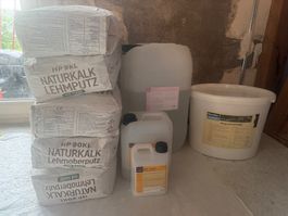 Hessler Biogrund u Naturkalk Lehmputz, mit Hanf Lehmoberputz