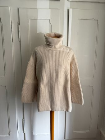 SELECTED FEMME - Strickpullover offweiss Wolle S