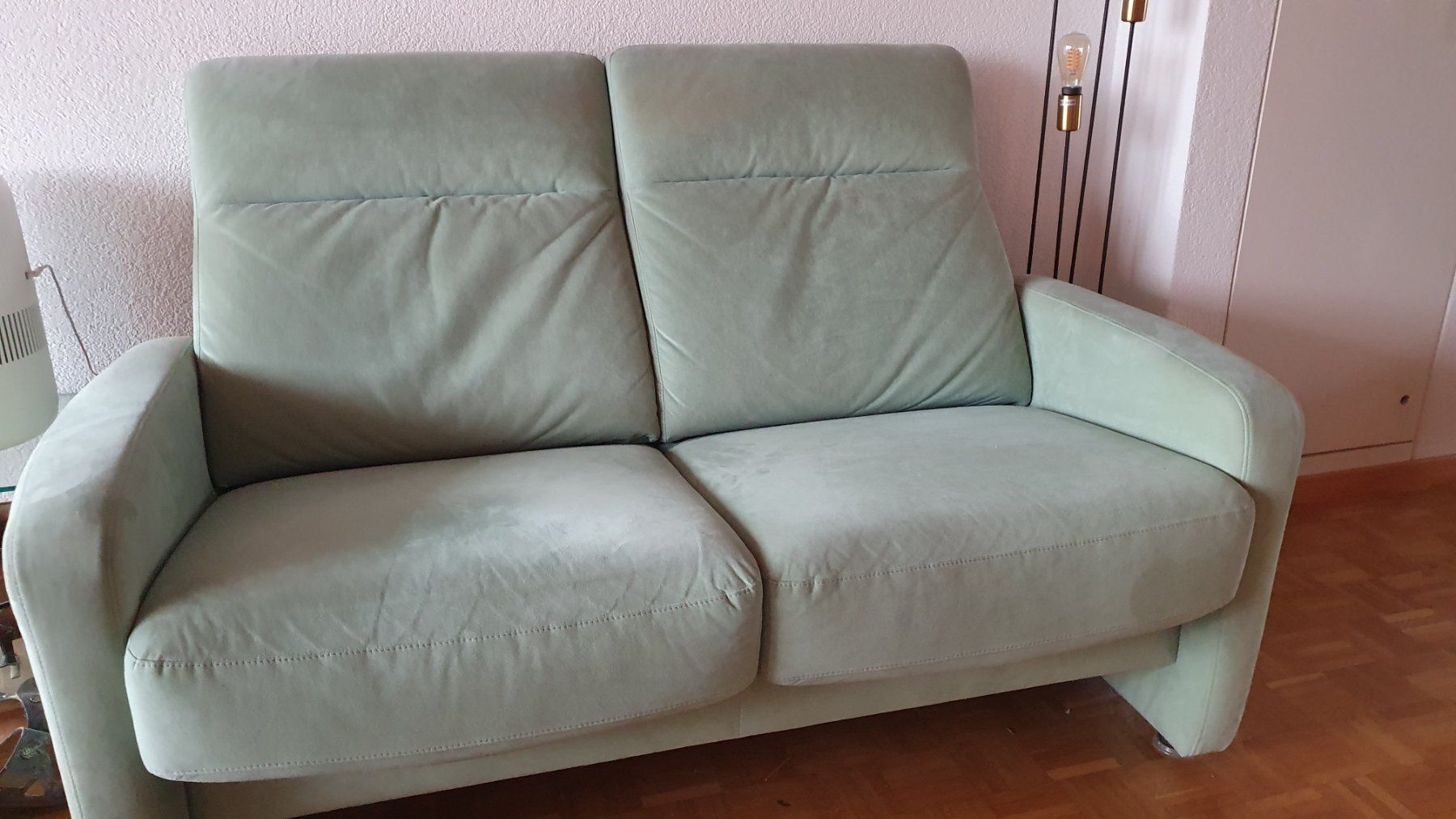Divani: 2 er Sofa mintgrün Velour – Usato da  venduto da