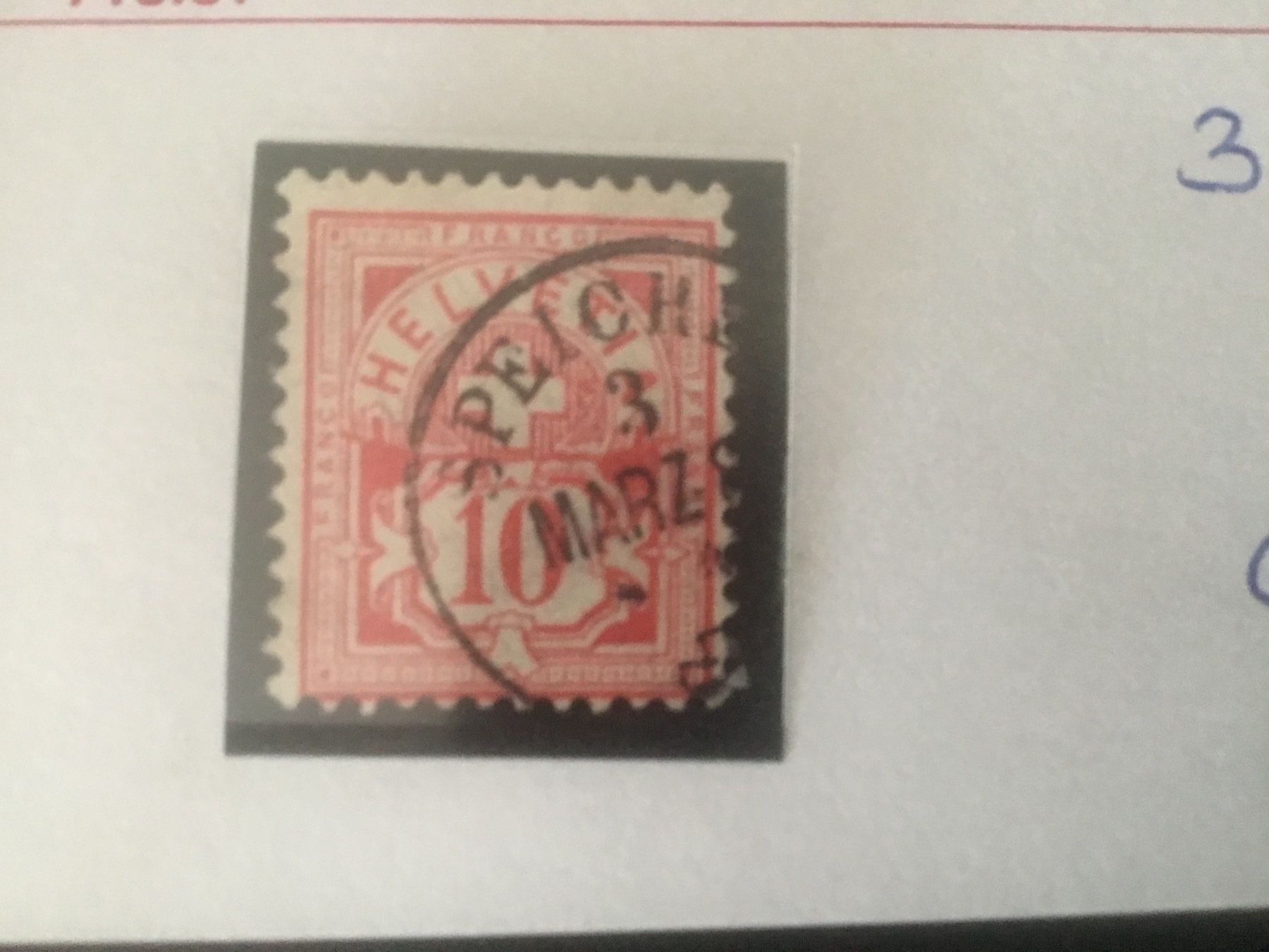 Tous les timbres: Ziffernmarke 61A Speicher – D'occasion à Appenzell par Murpa