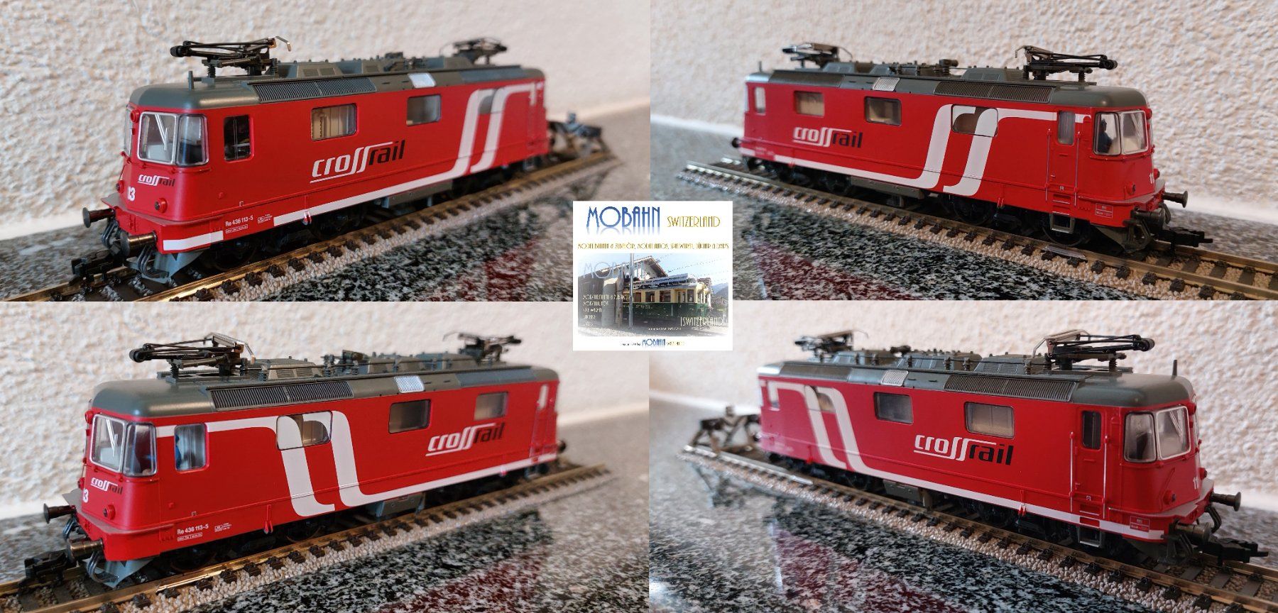Fleischmann Modellini di ferrovie: Fleischmann - Doppeltraktion TEE Re 4/4''/Crossrail Re 436 – Nuovo (secondo la descrizione) da Rotkreuz venduto da MOBAHN-1zu87 2