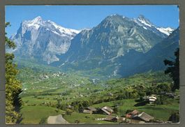  AK color Grindelwald BE Mettenberg, Schreckhorn ≈ 1970 