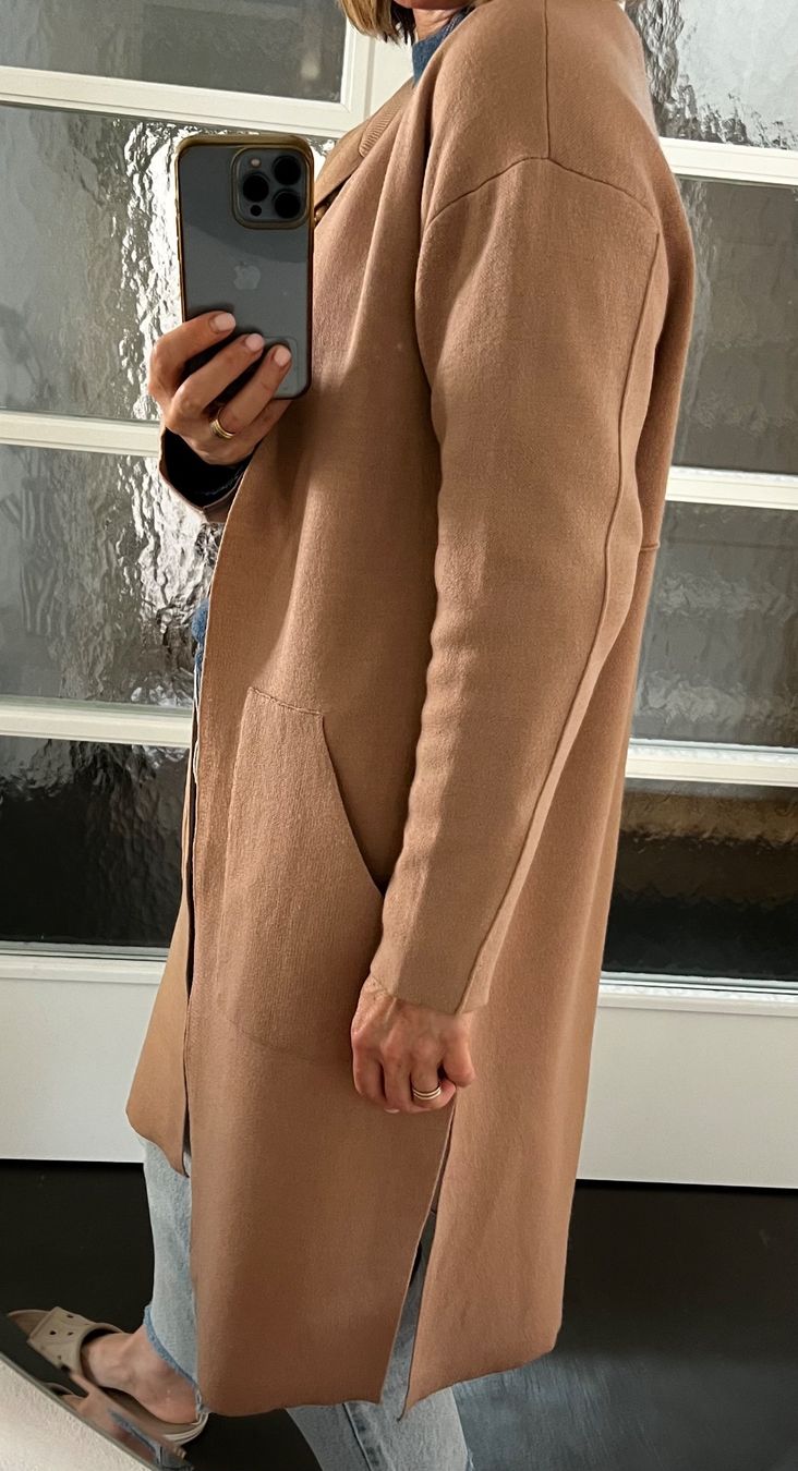 Cappotti: FILIPPA K Langer Strickmantel 47% Wolle Long Cardigan – Usato da Schaffhausen venduto da vandemonian