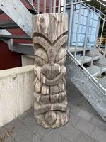Tiki-Statue aus Massivholz  Hawaii / 50s / Rockabilly