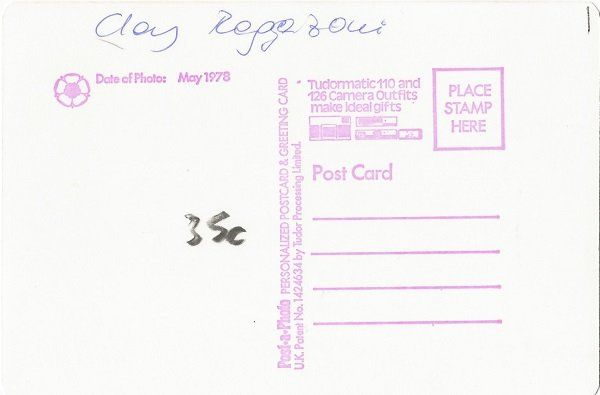 Autografi: Autogramm Clay Regazzoni Zolder 1978 – Usato da Solothurn venduto da F1shop1 1