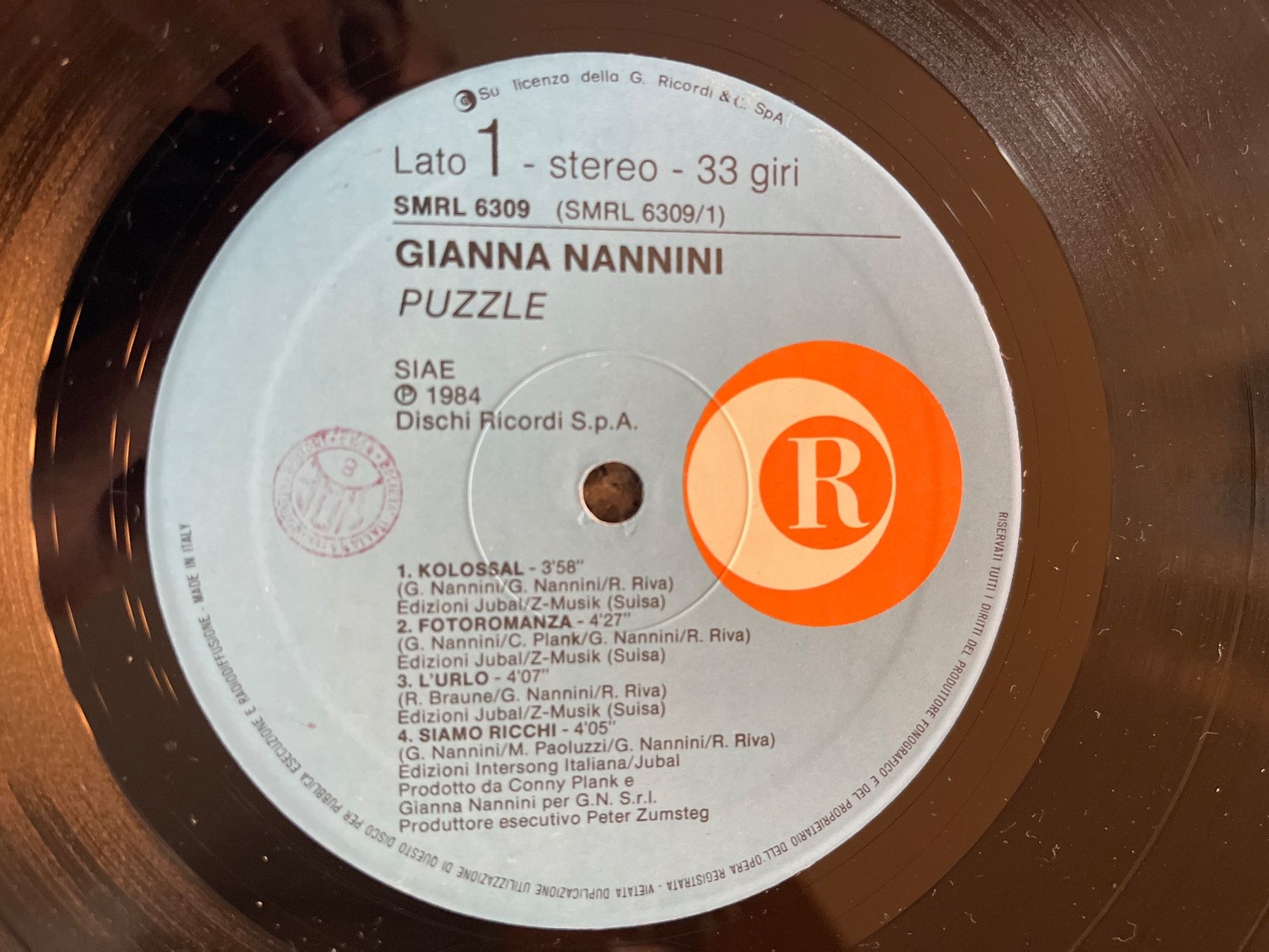 Dischi in vinile: A149/Gianna Nannini - Puzzle – Usato da Frutigen venduto da Philippe_jsp 2