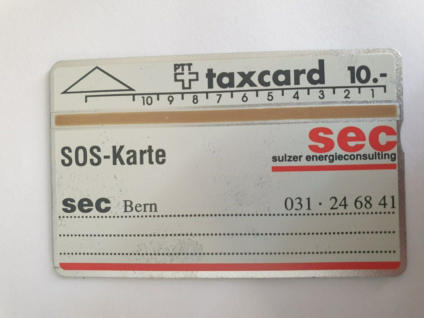 Telefon- & Taxkarten: Sulzer Bern ungebr. – Neu (gemäss Beschreibung) aus Rain von chesz