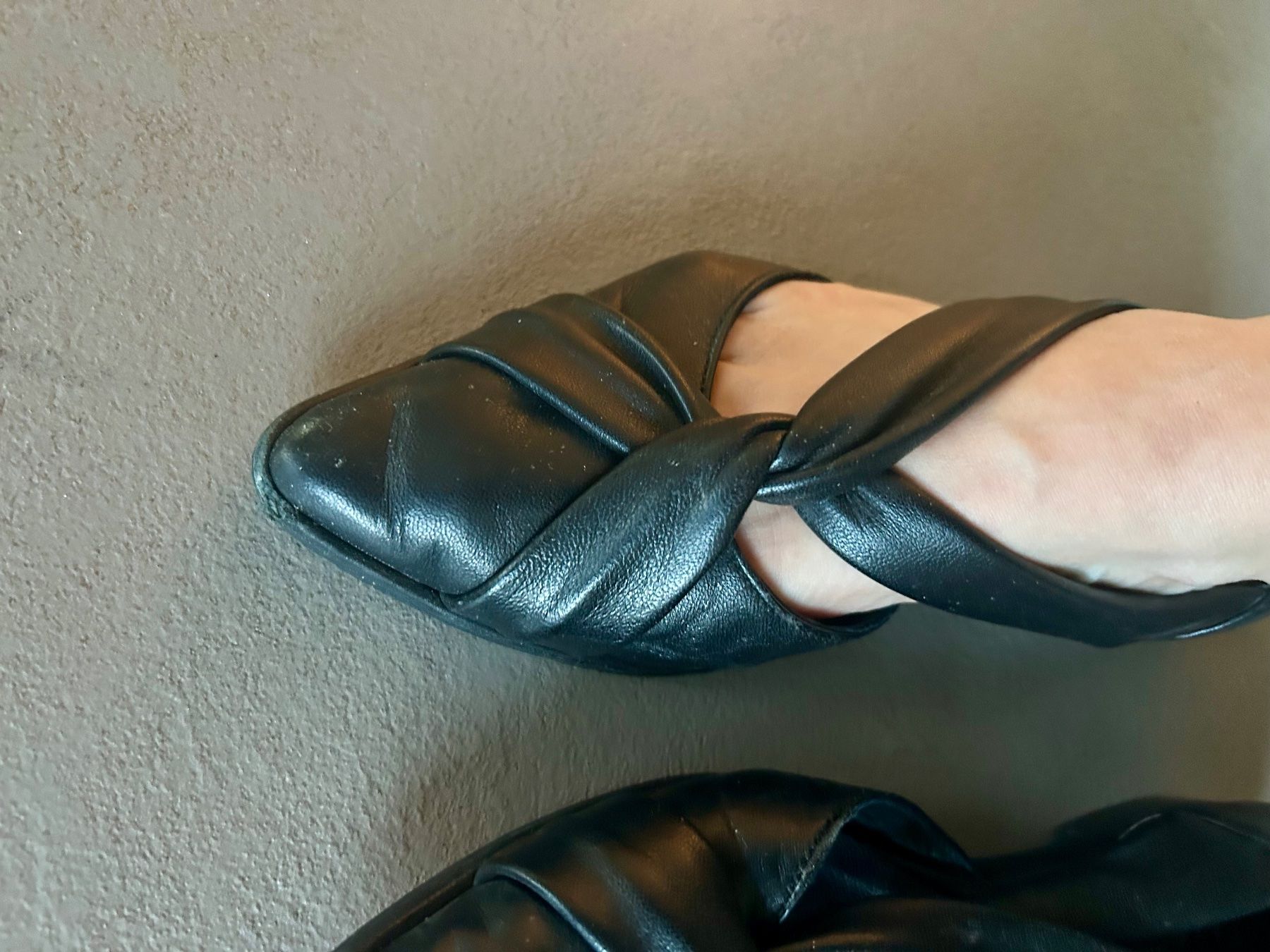 Damenschuhe: Schwarze Leder Ballerinas Elisa Lanci – Gebraucht aus Derendingen von fap10 1