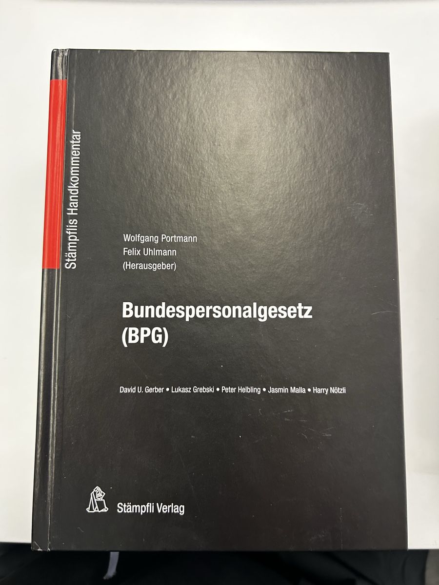 Libri: Stämpfli Handkommentar Bundespersonalgesetz BPG Buch – Usato da Zürich venduto da niklassg